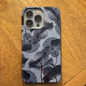 iPhone 13 Pro Case - Burga - Blue Floral